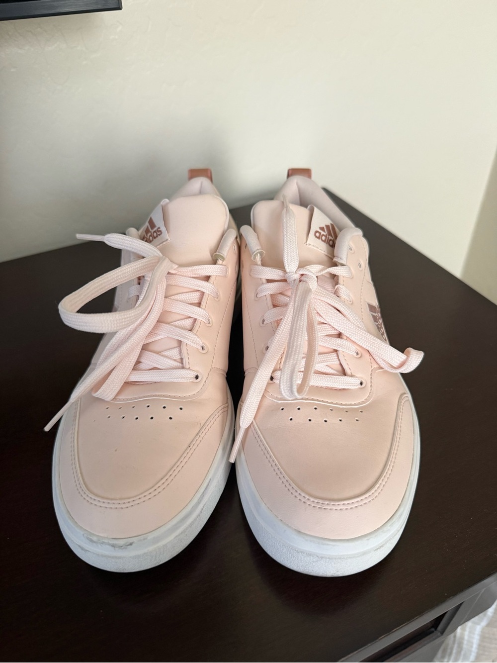 adidas Women’s Blush Pink Court-Style Sneakers size 10.5